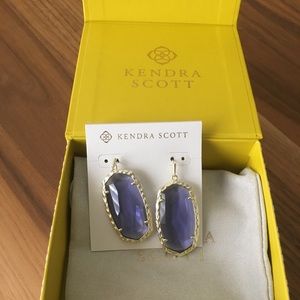 NWT Kendra Scott Ella Earrings In Iolite